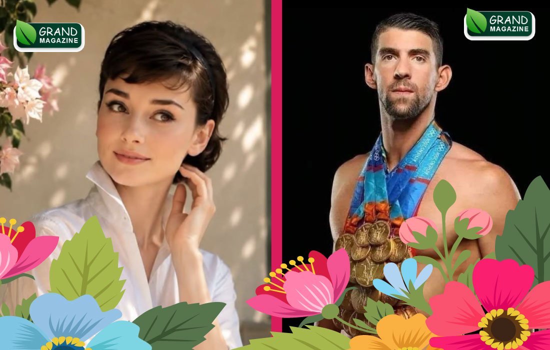 Audrey Hepburn and Michael Phelps