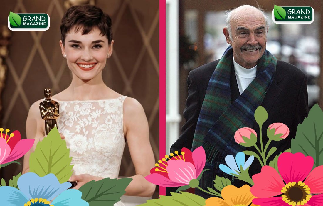 Audrey Hepburn and Sean Connery